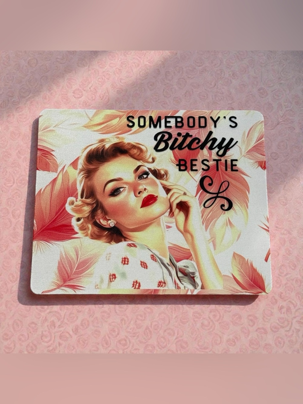 NWT Sassy Bestie Mousepad | Funny Coworker Office Desk Decor
